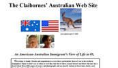 The Claibornes' Australian Web Site The Claibornes' Australian Web Site